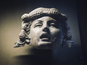 Female head statue, Paris
